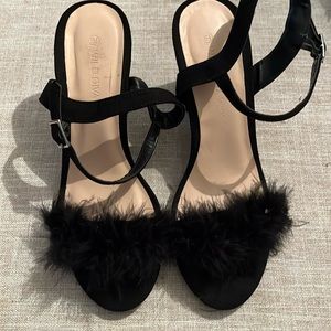 Beautiful black sandals. Size 6 1/2. Worn once.